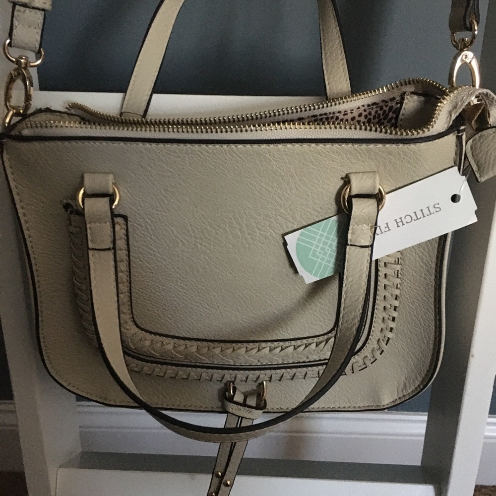 Sole Society off /white grey crossbody